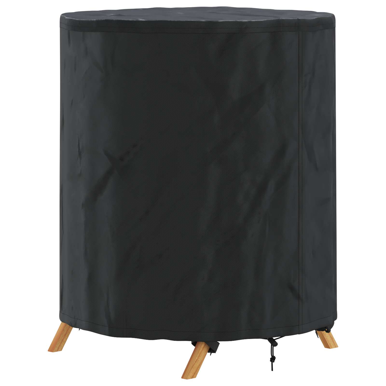 vidaXL Pokrowiec na Stół Gładki Czarny 62 x 62 x 70 cm tkanina