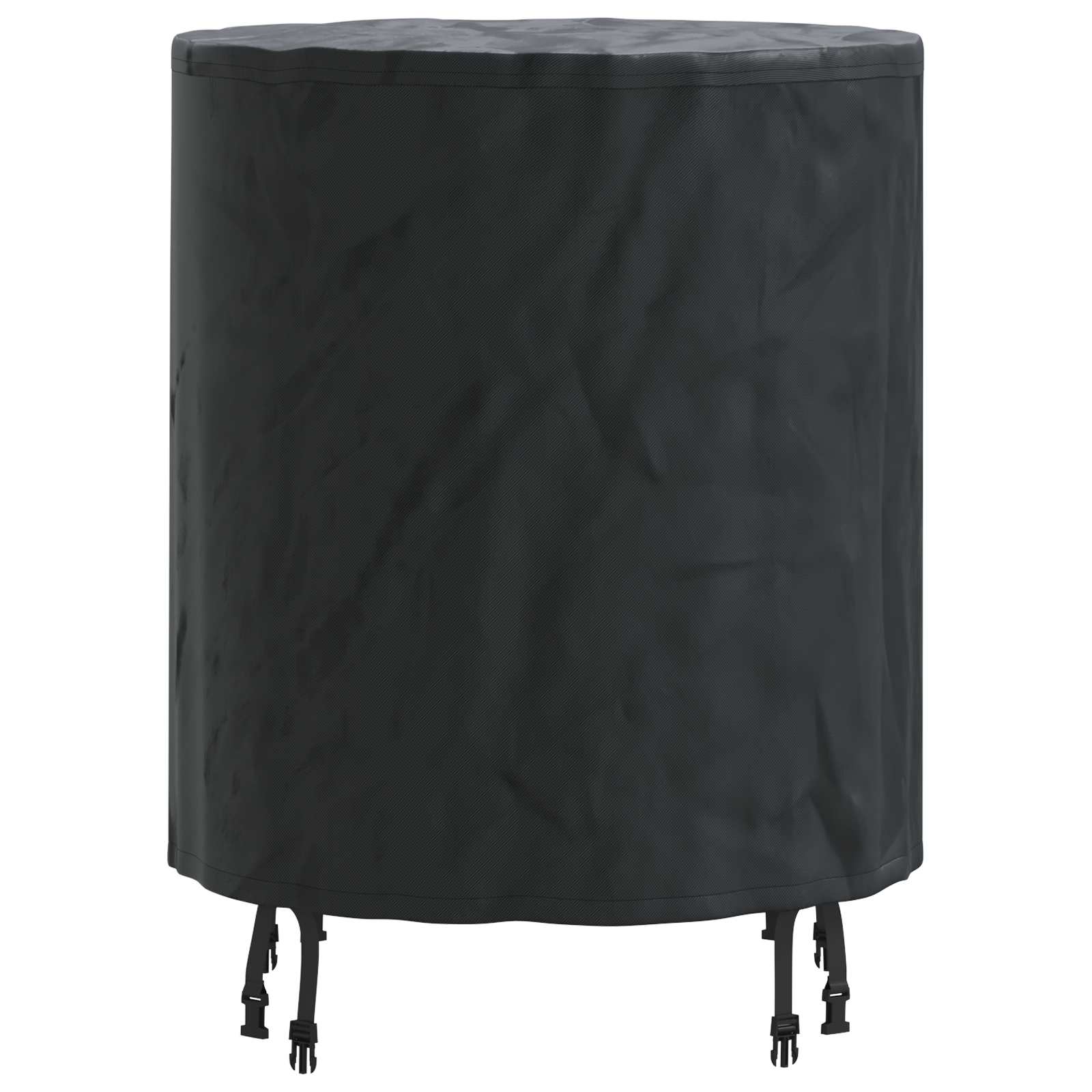 vidaXL Pokrowiec na Stół Gładki Czarny 62 x 62 x 70 cm tkanina