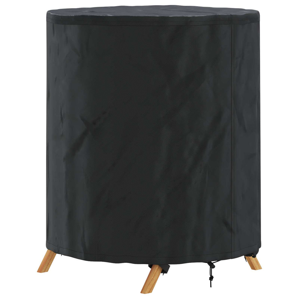 vidaXL Pokrowiec na Stół Gładki Czarny 62 x 62 x 70 cm tkanina