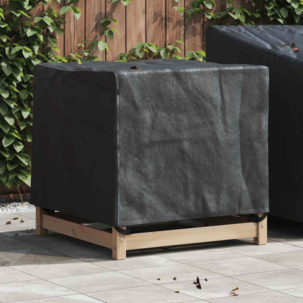 vidaXL Pokrowiec na meble Czarny 74 x 74 x 60 cm Tkanina Oxford 210D