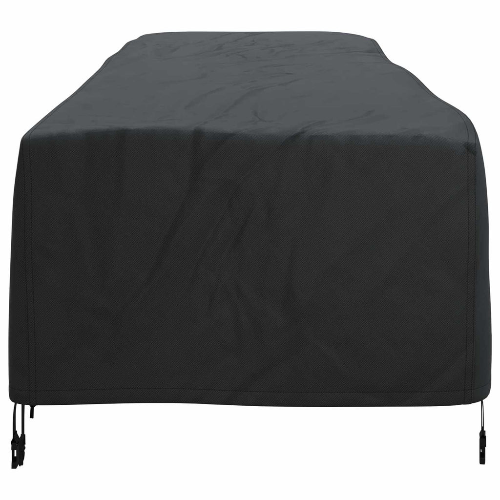 vidaXL Pokrowiec na Leżaki Gładki Czarny 74 x 210 x 40 cm tkanina