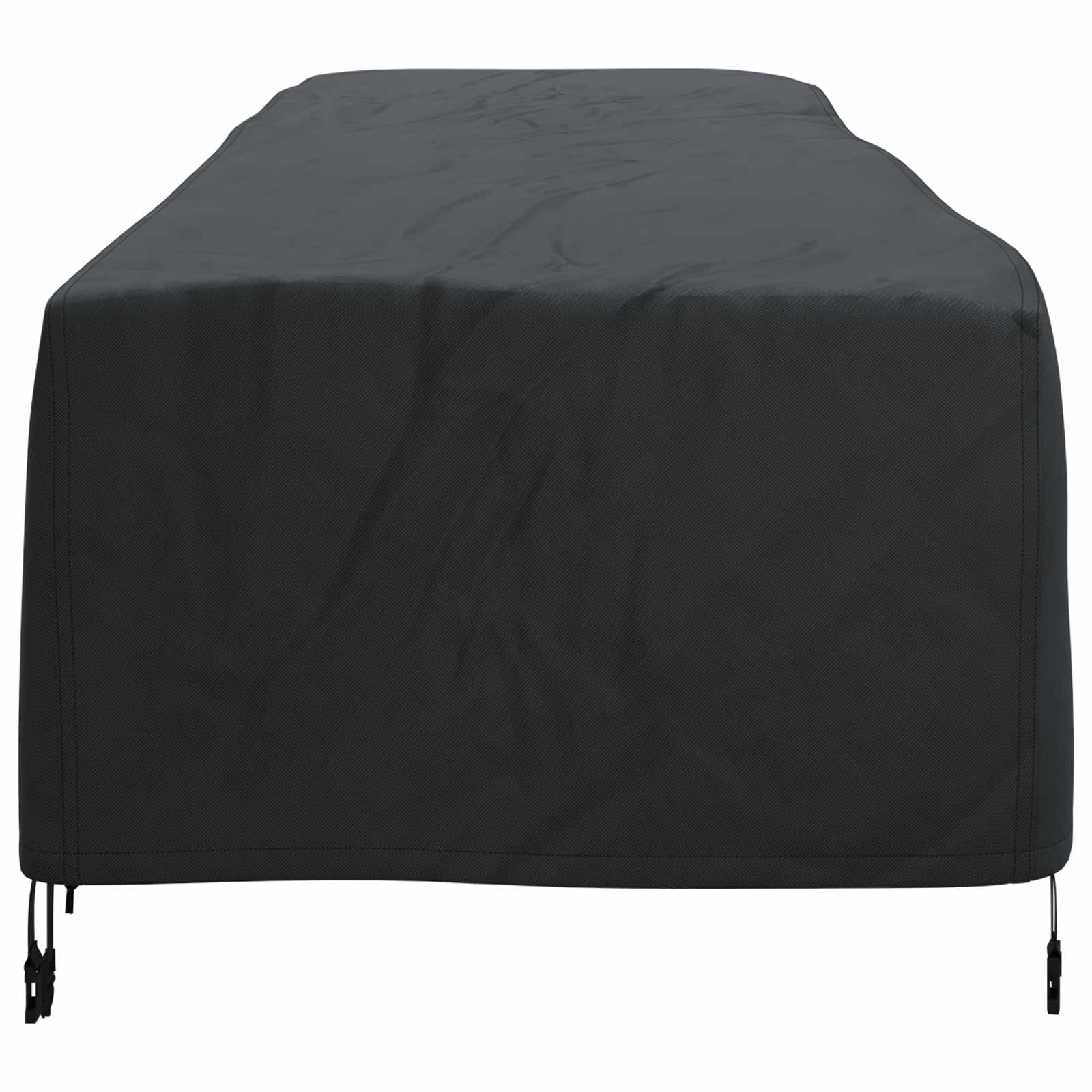vidaXL Pokrowiec na Leżaki Gładki Czarny 74 x 210 x 40 cm tkanina