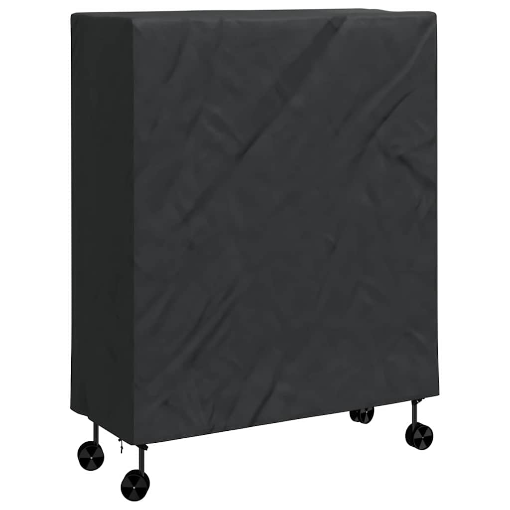 vidaXL Pokrowiec na stół do pingponga Czarny 165 x 70 x 185 cm tkanina