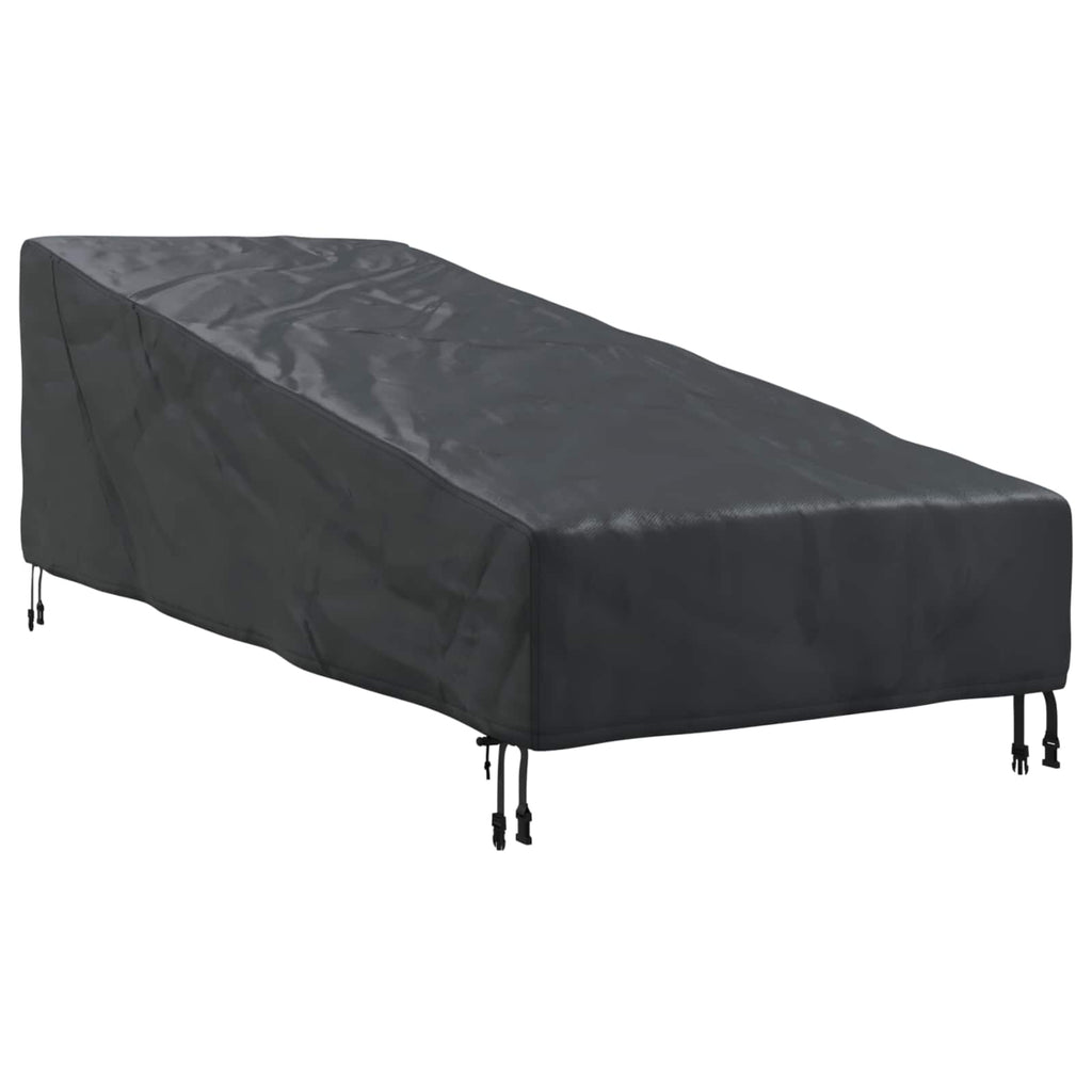 vidaXL Pokrowiec na meble ogrodowe Czarny 195 x 76 x 82 cm