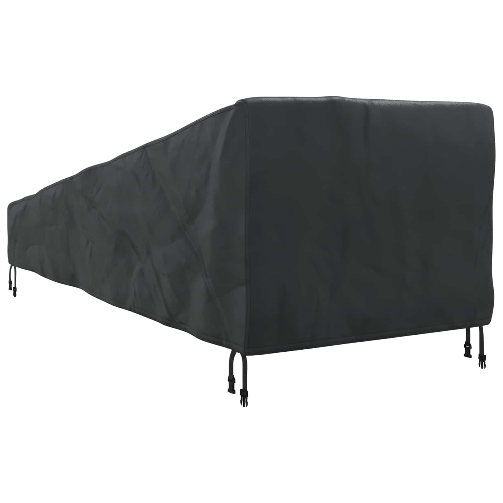 vidaXL Pokrowiec na meble ogrodowe Czarny 203 x 81 x 63 cm