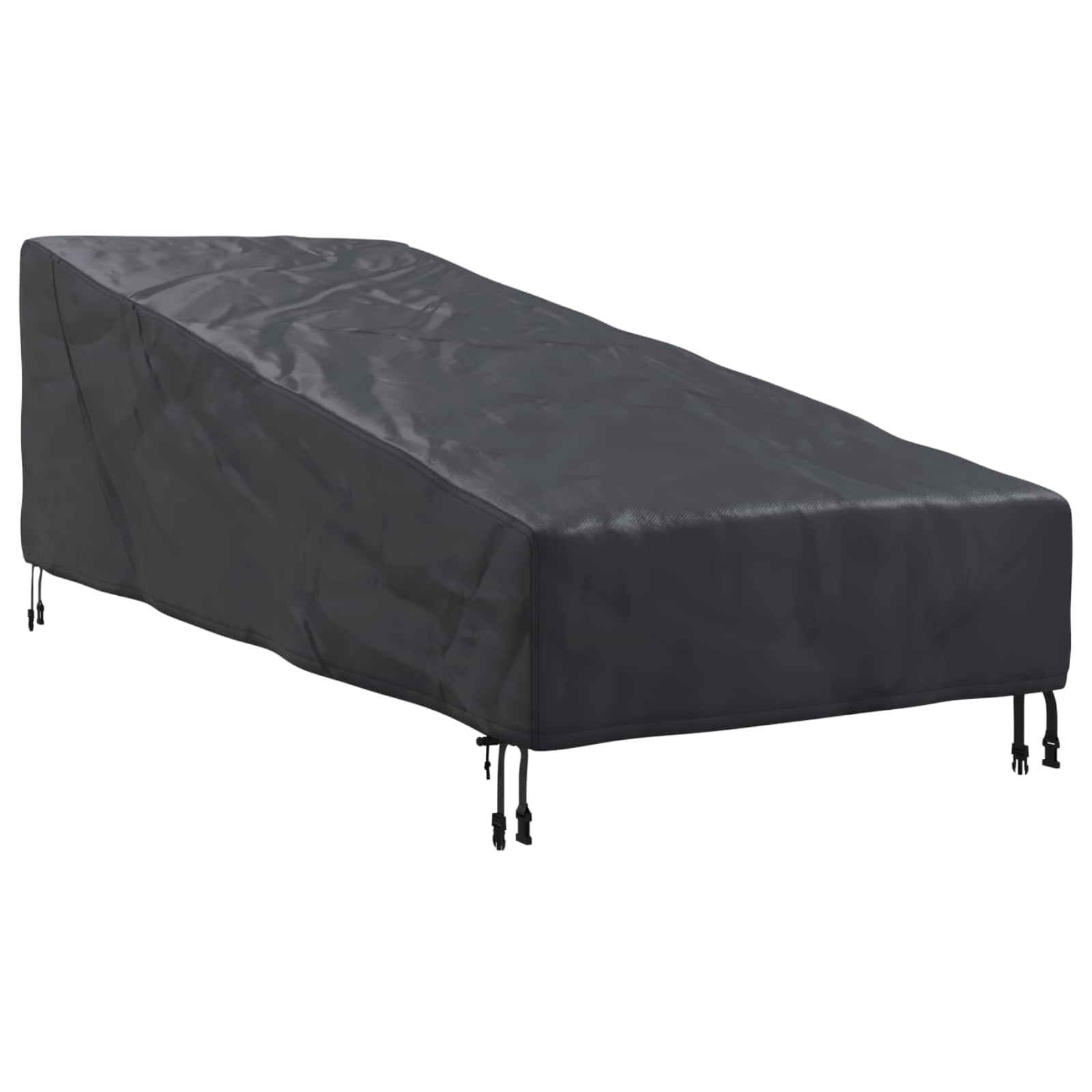 vidaXL Pokrowiec na meble ogrodowe Czarny 210 x 80 x 75 cm