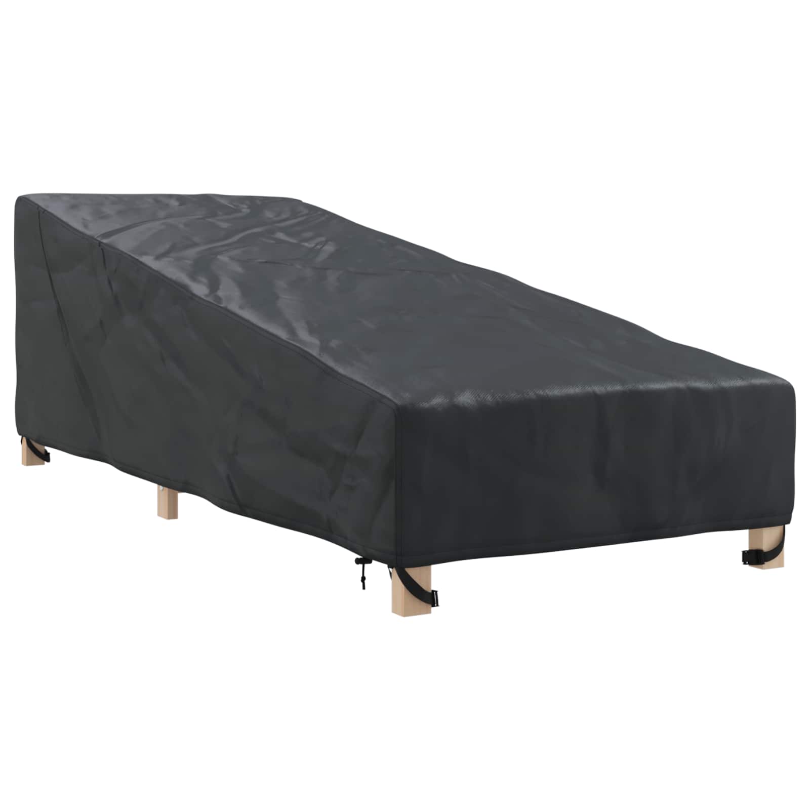 vidaXL Pokrowiec na meble ogrodowe Czarny 210 x 80 x 75 cm