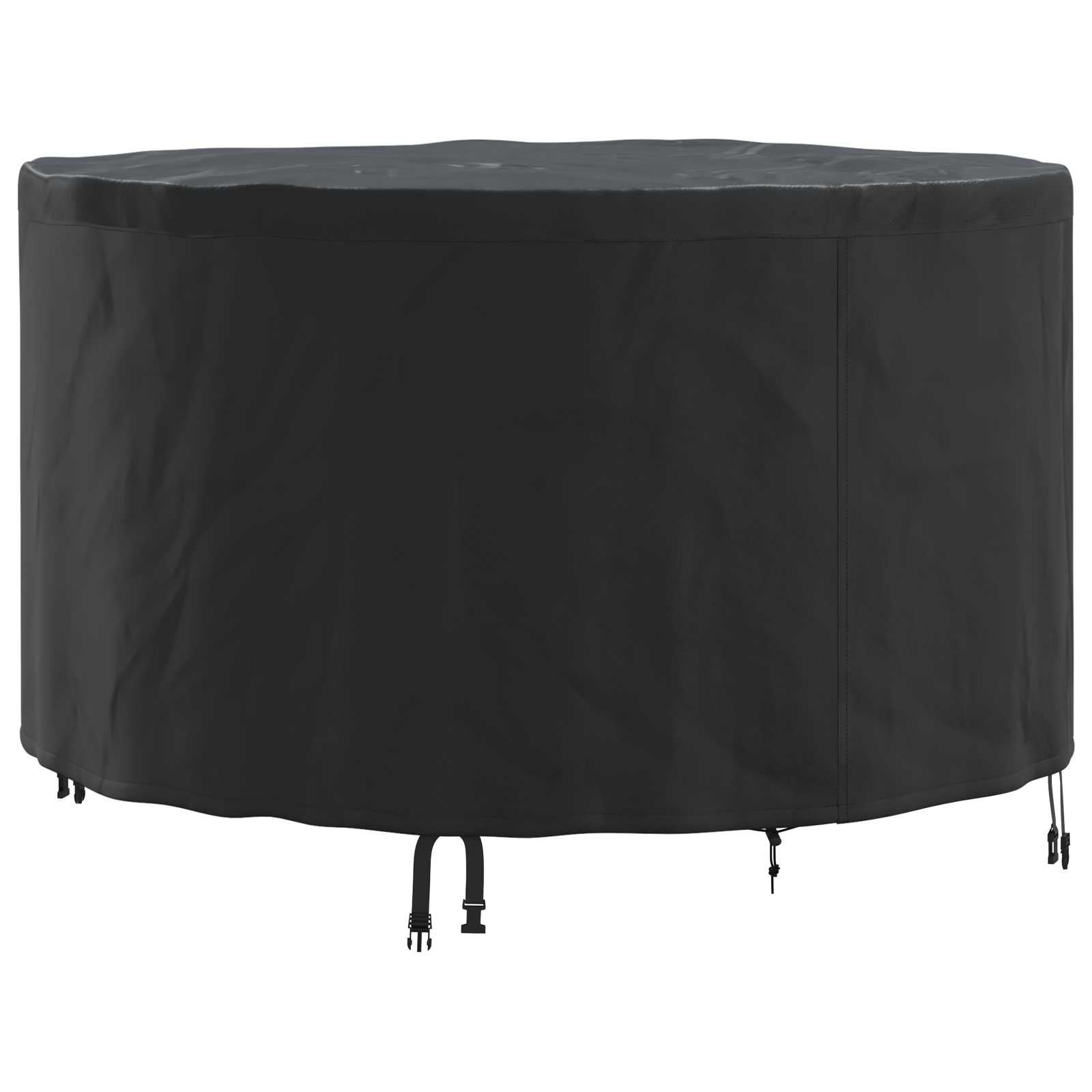 vidaXL Pokrowiec na meble Czarny 128 x 128 x 71 cm Tkanina Oxford 210D