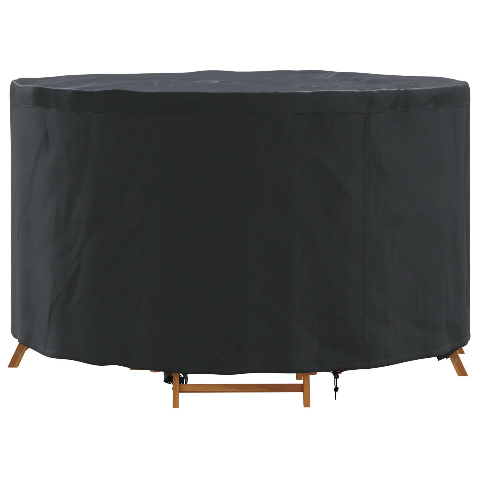 vidaXL Pokrowiec na meble Czarny 128 x 128 x 71 cm Tkanina Oxford 210D