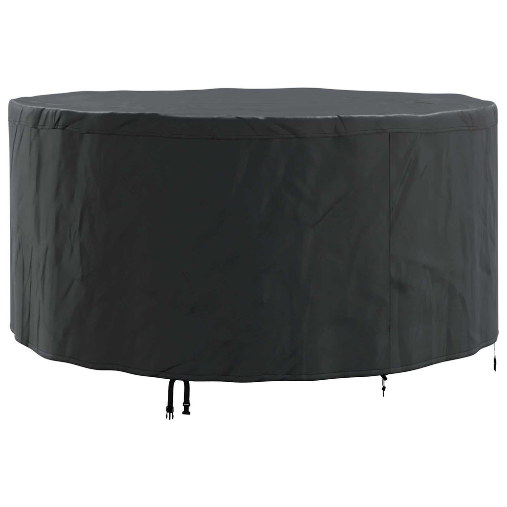vidaXL Pokrowiec na meble 182 x 182 x 85 cm Tkanina Oxford 600D Czarny