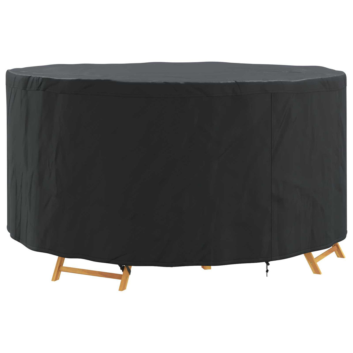 vidaXL Pokrowiec na meble 182 x 182 x 85 cm Tkanina Oxford 600D Czarny