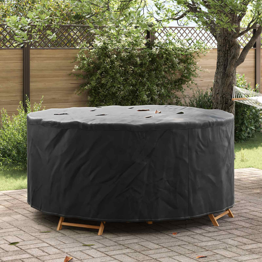 vidaXL Pokrowiec na meble Czarny 200 x 200 x 71 cm Tkanina Oxford 210D
