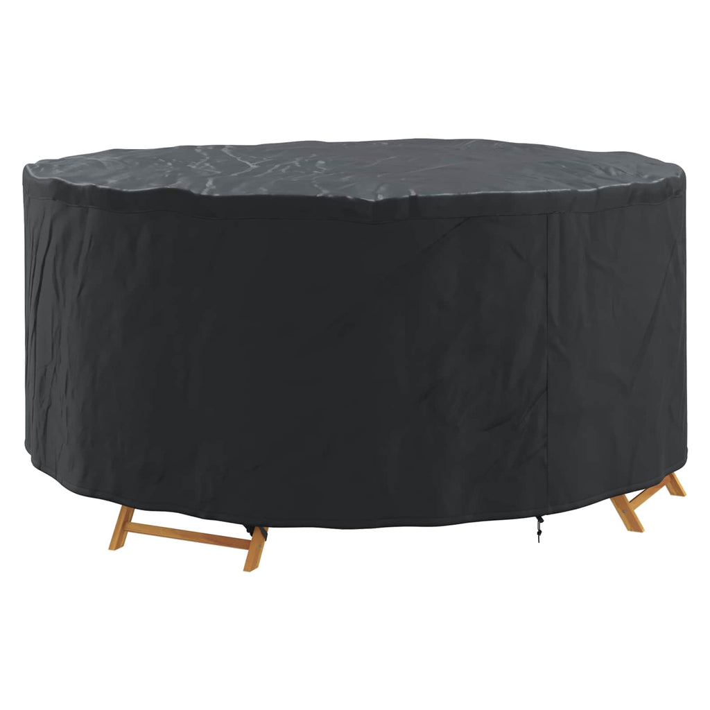 vidaXL Pokrowiec na meble Czarny 200 x 200 x 71 cm Tkanina Oxford 420D