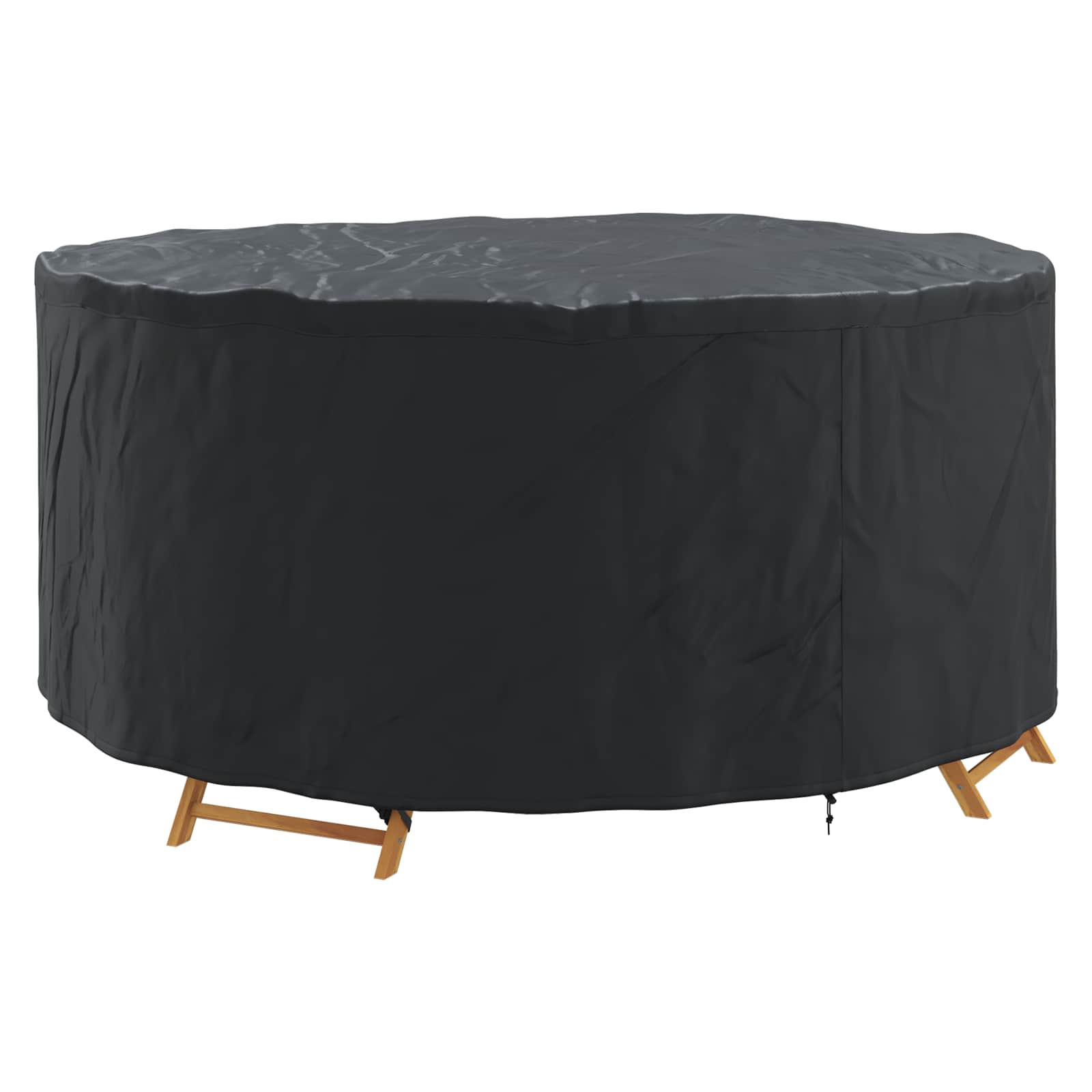 vidaXL Pokrowiec na meble Czarny 200 x 200 x 71 cm Tkanina Oxford 420D