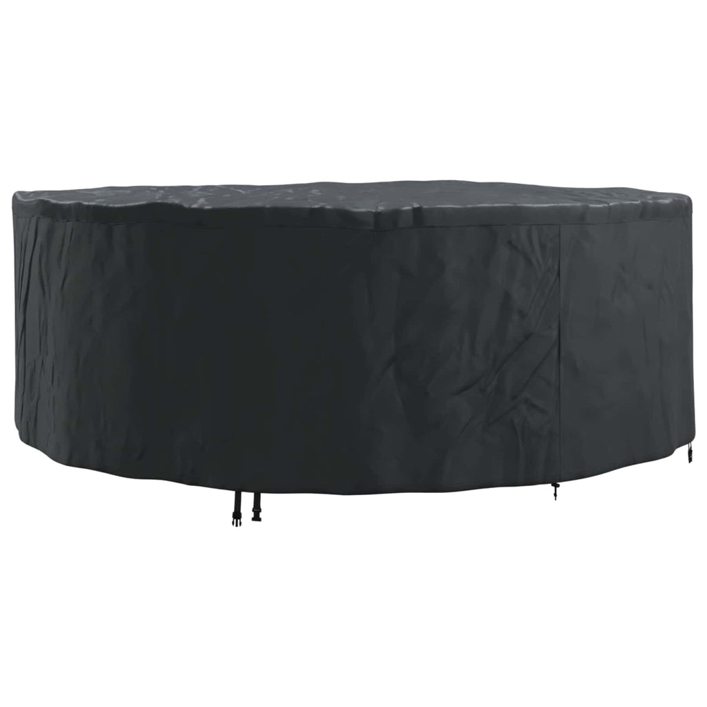 vidaXL Pokrowiec na meble Czarny 244 x 244 x 85 cm Tkanina Oxford 420D