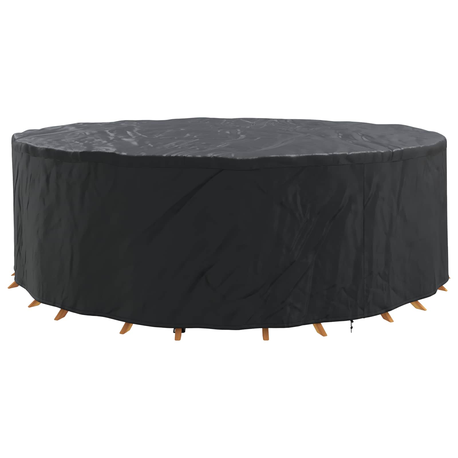 vidaXL Pokrowiec na meble Czarny 279 x 279 x 71 cm Tkanina Oxford 210D