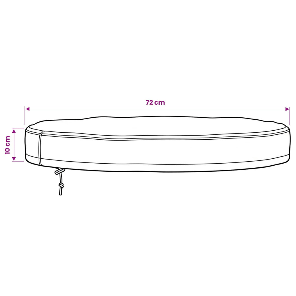 vidaXL Pokrowiec na stół na świeżym powietrzu 72 x 72 x 10 cm