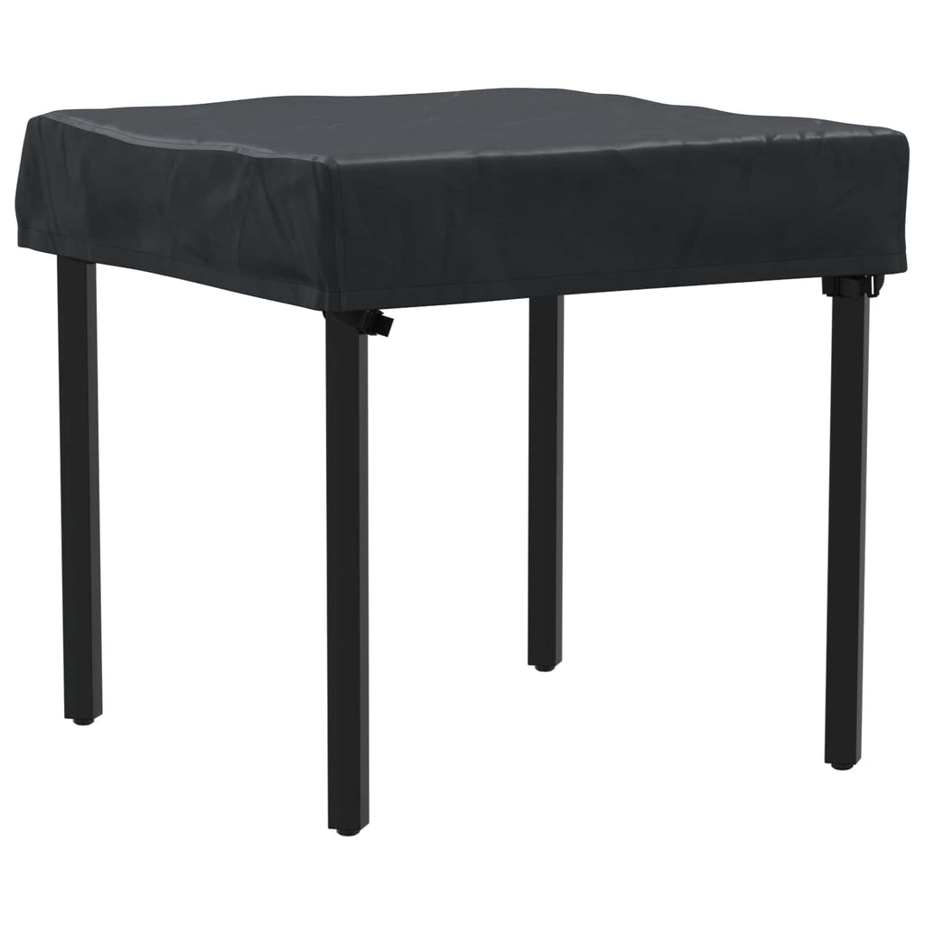 vidaXL Pokrowiec na Stół Gładki Czarny 72 x 72 x 15 cm tkanina