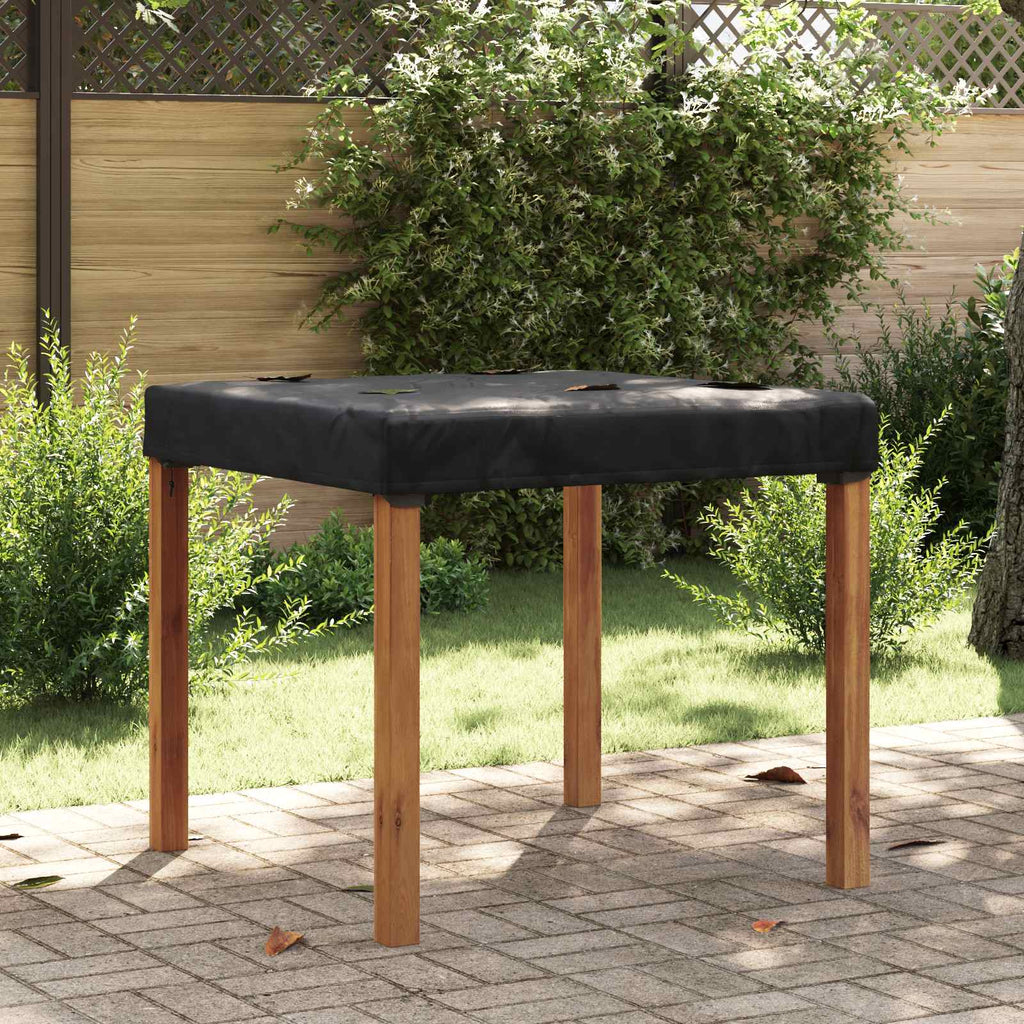 vidaXL Pokrowiec na Stół Gładki Czarny 92 x 92 x 15 cm tkanina