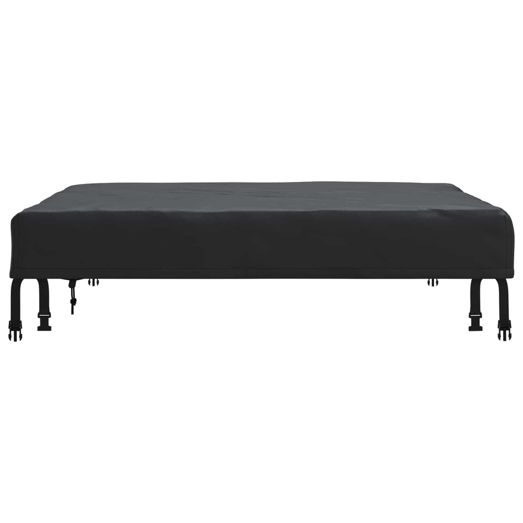 vidaXL Pokrowiec na Stół Gładki Czarny 92 x 92 x 15 cm tkanina