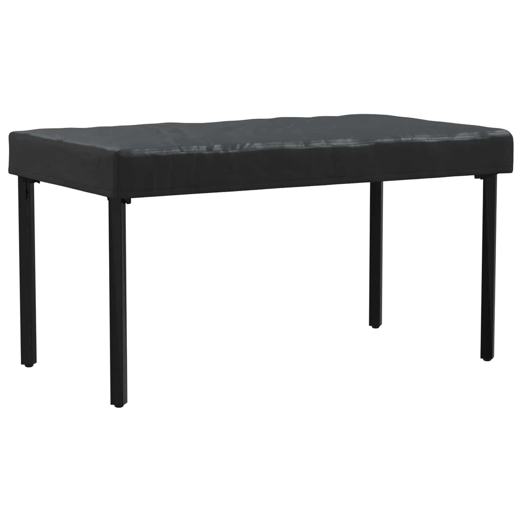 vidaXL Pokrowiec na Stół Gładki Czarny 122 x 72 x 15 cm tkanina