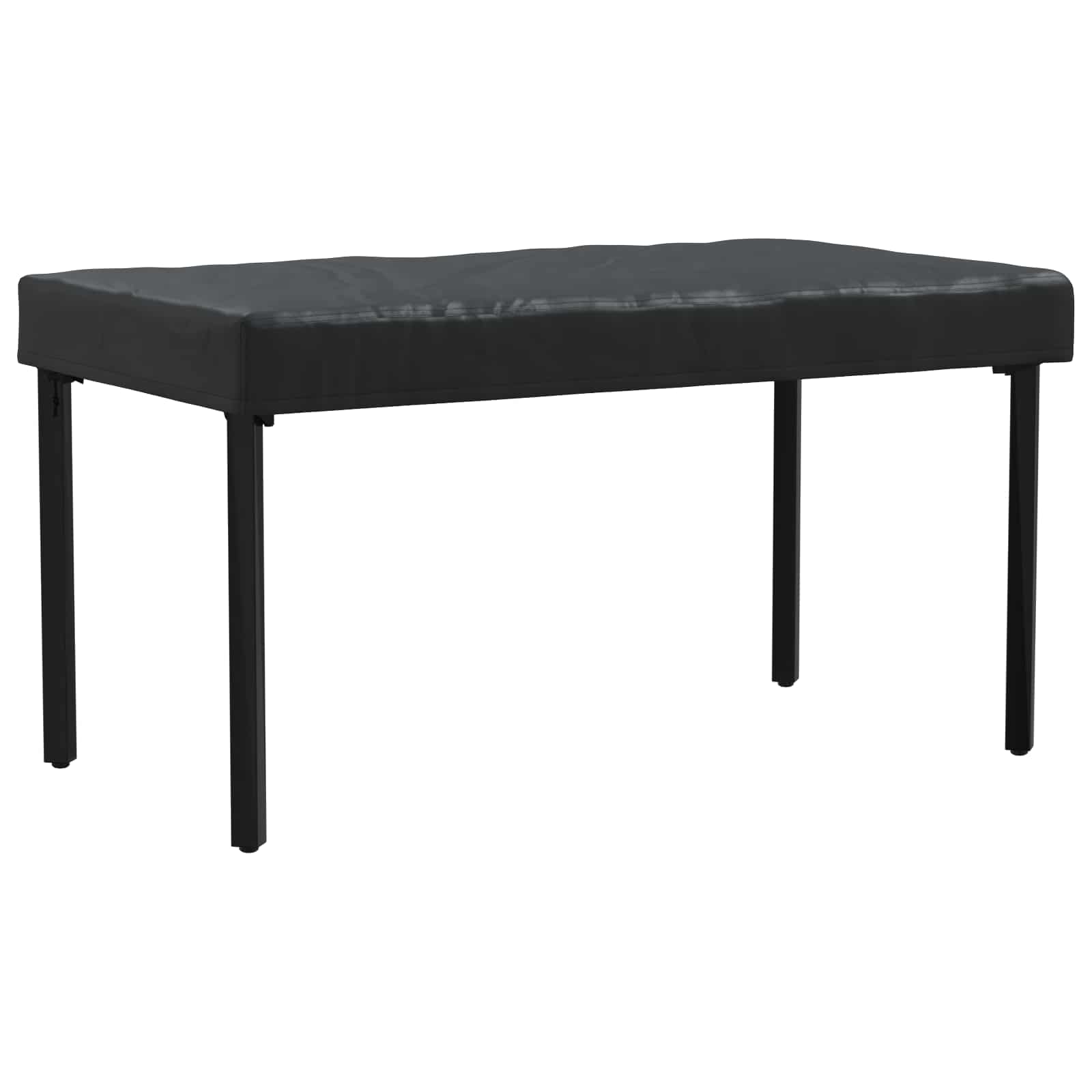vidaXL Pokrowiec na Stół Gładki Czarny 122 x 72 x 15 cm tkanina