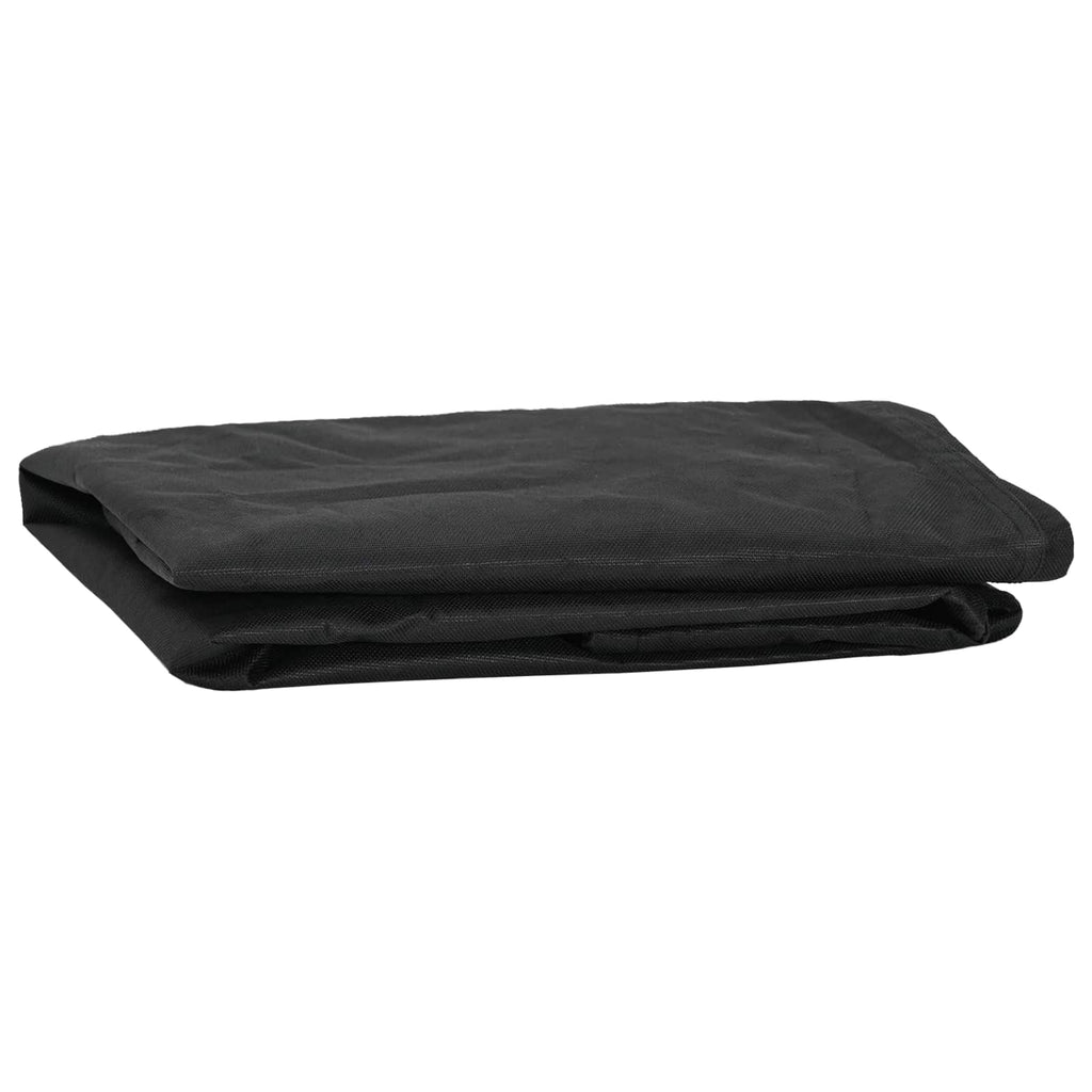 vidaXL Pokrowiec na Stół Gładki Czarny 122 x 72 x 15 cm tkanina