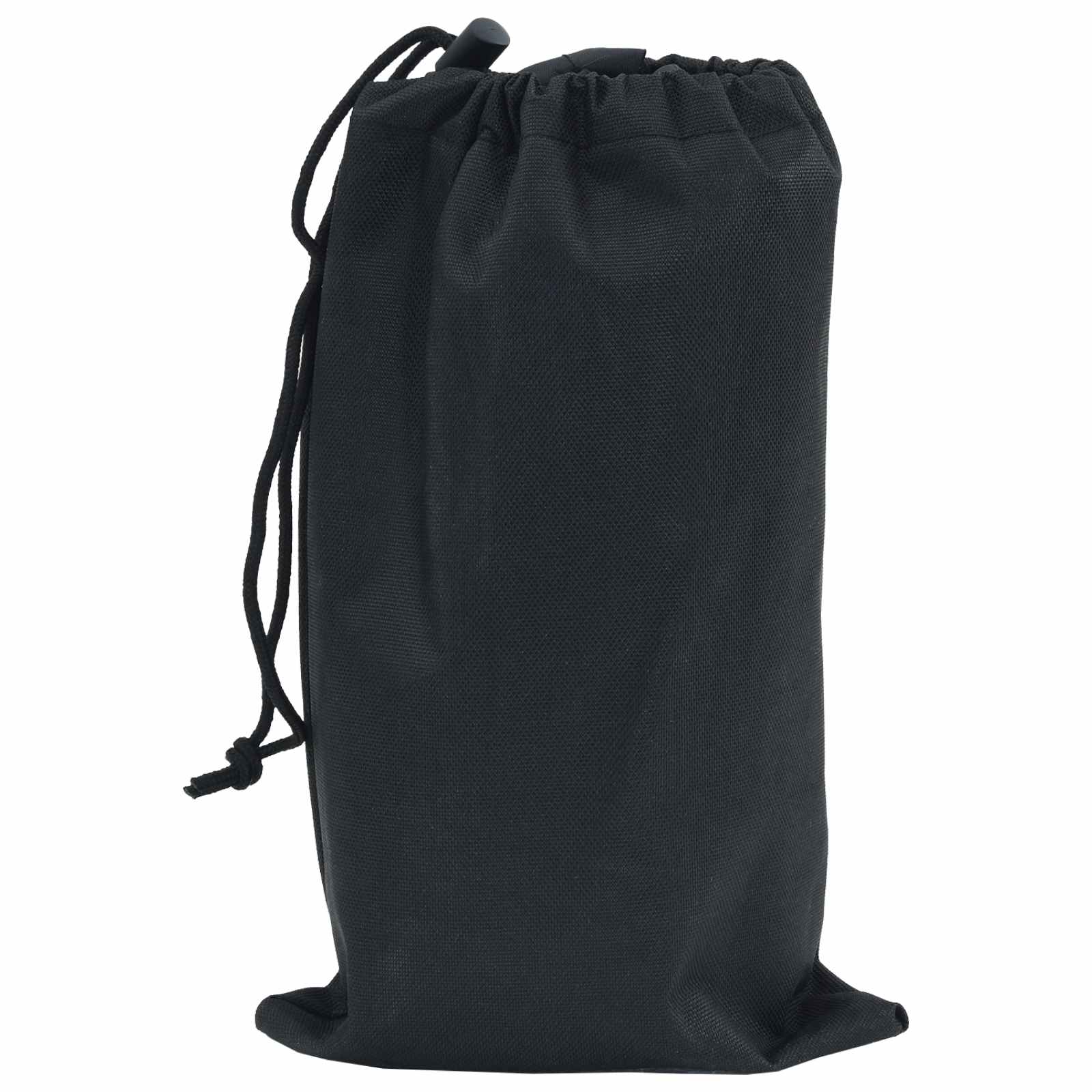 vidaXL Pokrowiec na Stół Gładki Czarny 122 x 72 x 15 cm tkanina