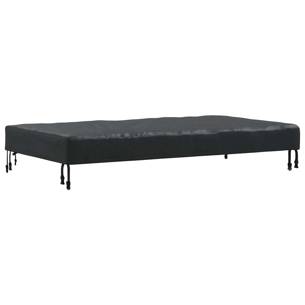 vidaXL Pokrowiec na Stół Gładki Czarny 122 x 72 x 15 cm tkanina
