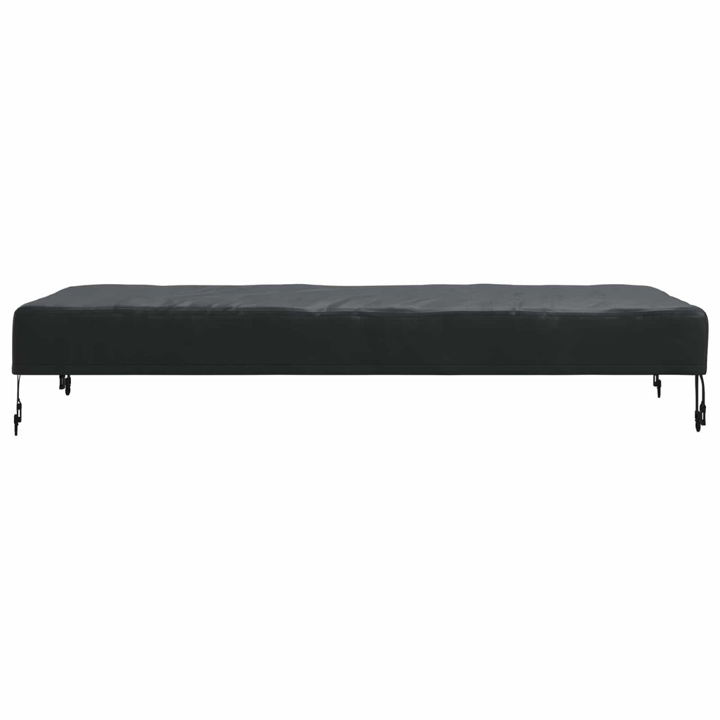 vidaXL Pokrowiec na Stół Gładki Czarny 142 x 82 x 15 cm tkanina
