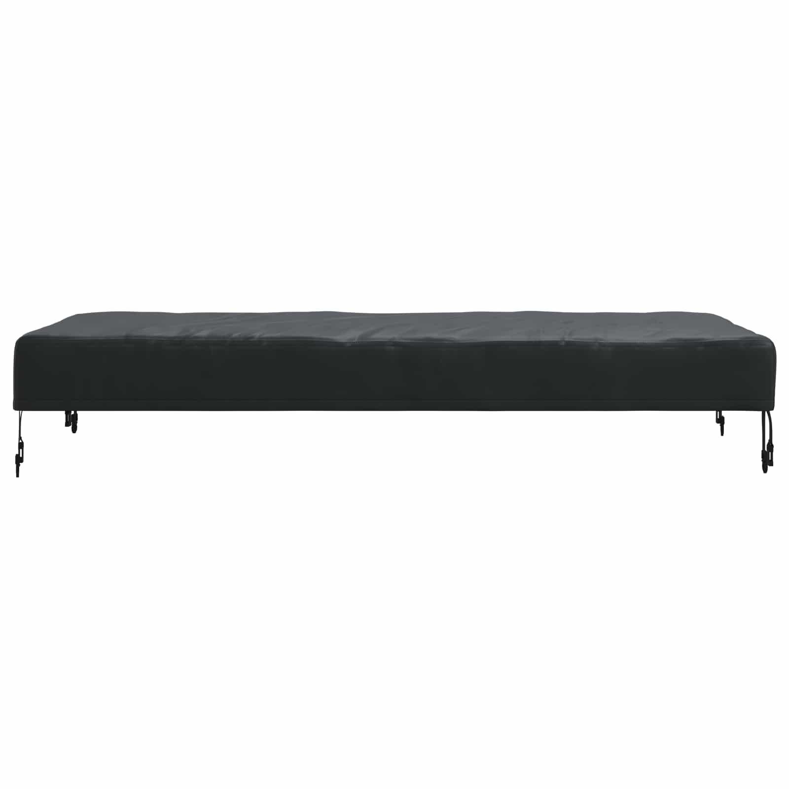 vidaXL Pokrowiec na Stół Gładki Czarny 152 x 92 x 15 cm tkanina