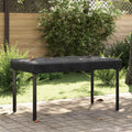vidaXL Pokrowiec na Stół Gładki Czarny 152 x 92 x 15 cm tkanina