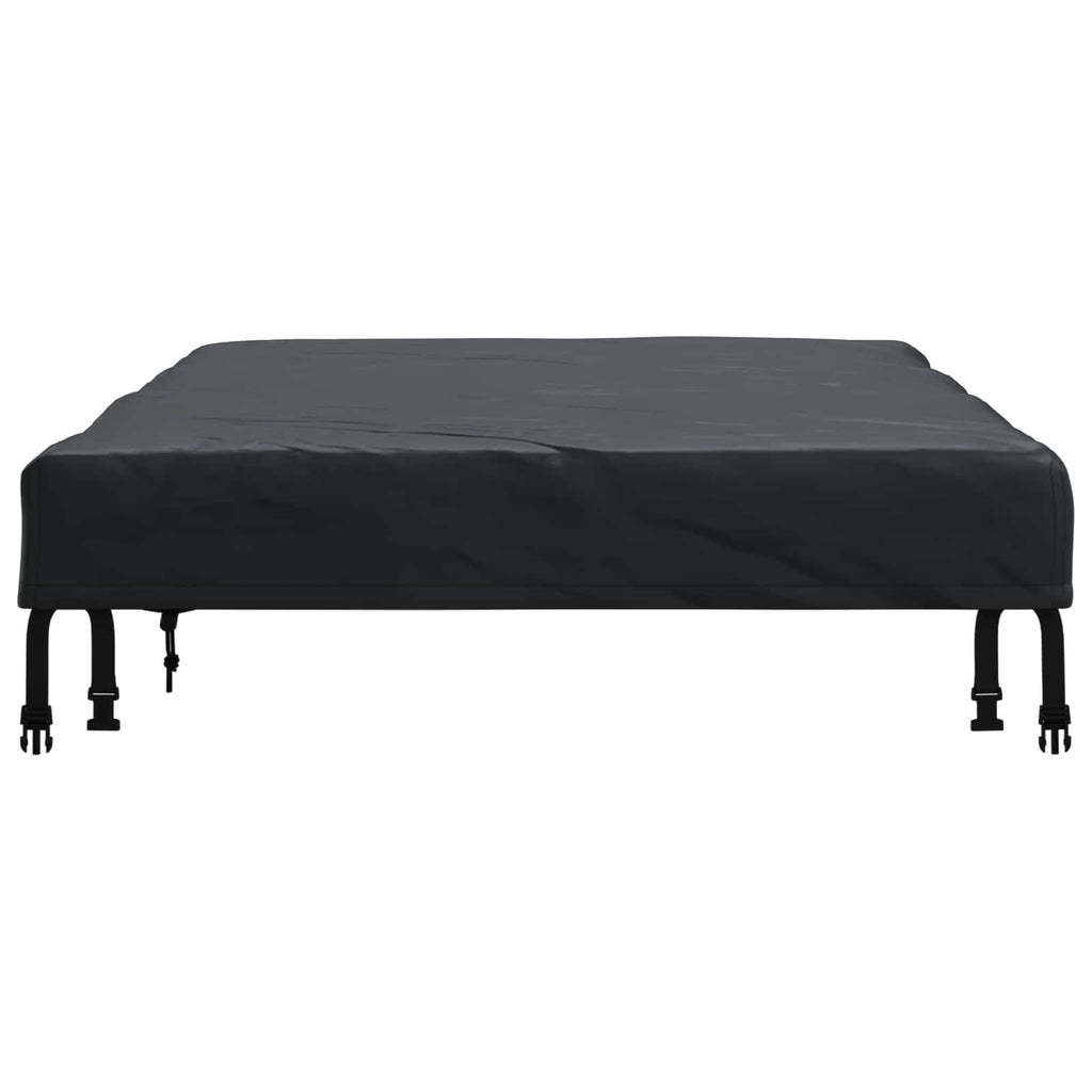 vidaXL Pokrowiec na Stół Gładki Czarny 162 x 92 x 15 cm tkanina
