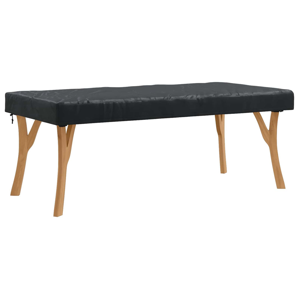 vidaXL Pokrowiec na Stół Gładki Czarny 162 x 92 x 15 cm tkanina