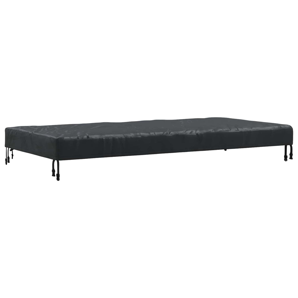 vidaXL Pokrowiec na Stół Gładki Czarny 182 x 102 x 15 cm tkanina