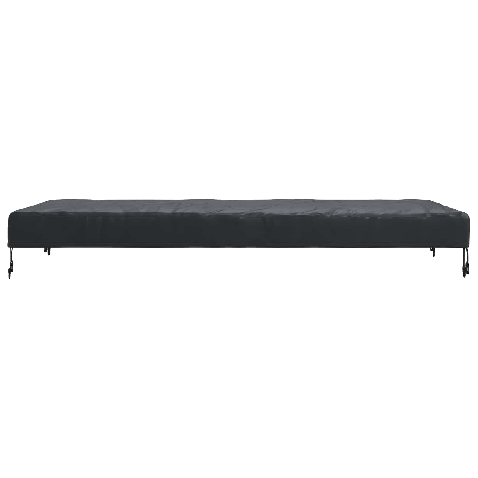 vidaXL Pokrowiec na Stół Gładki Czarny 182 x 102 x 15 cm tkanina