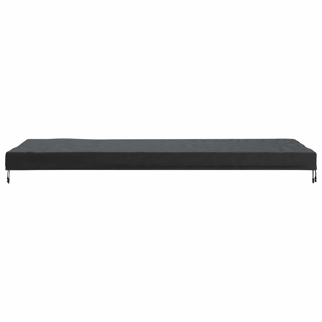vidaXL Pokrowiec na Stół Gładki Czarny 242 x 102 x 15 cm tkanina