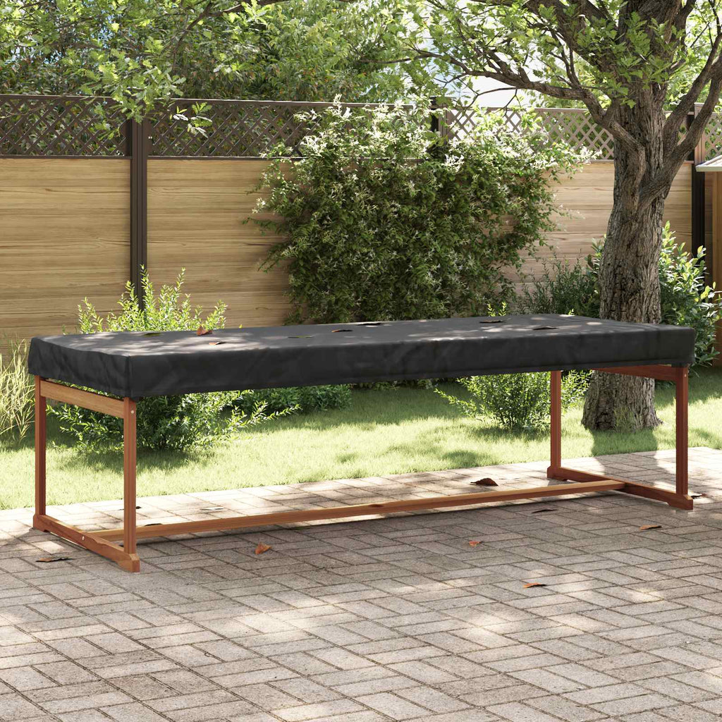 vidaXL Pokrowiec na Stół Gładki Czarny 262 x 102 x 15 cm tkanina