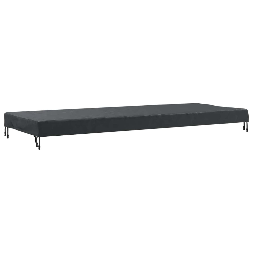 vidaXL Pokrowiec na Stół Gładki Czarny 102 x 262 x 15 cm tkanina