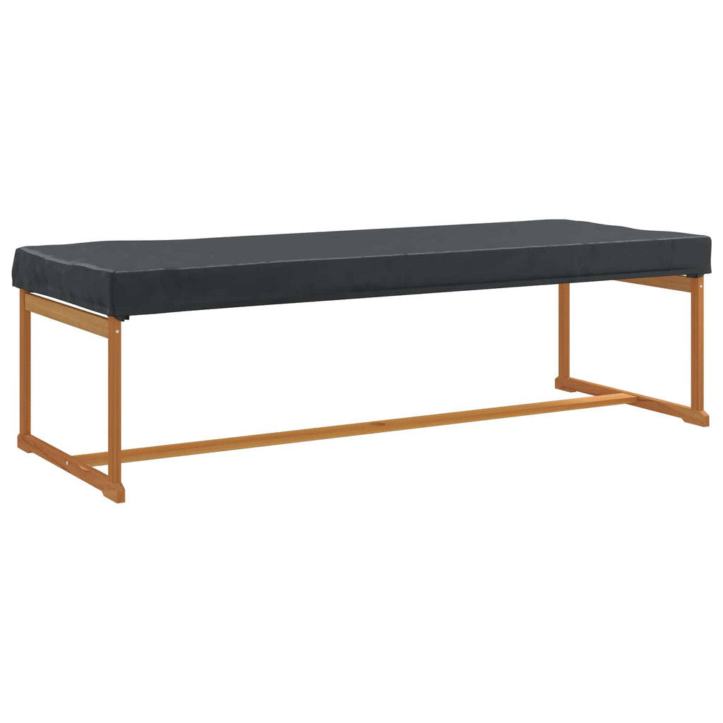 vidaXL Pokrowiec na Stół Gładki Czarny 102 x 262 x 15 cm tkanina