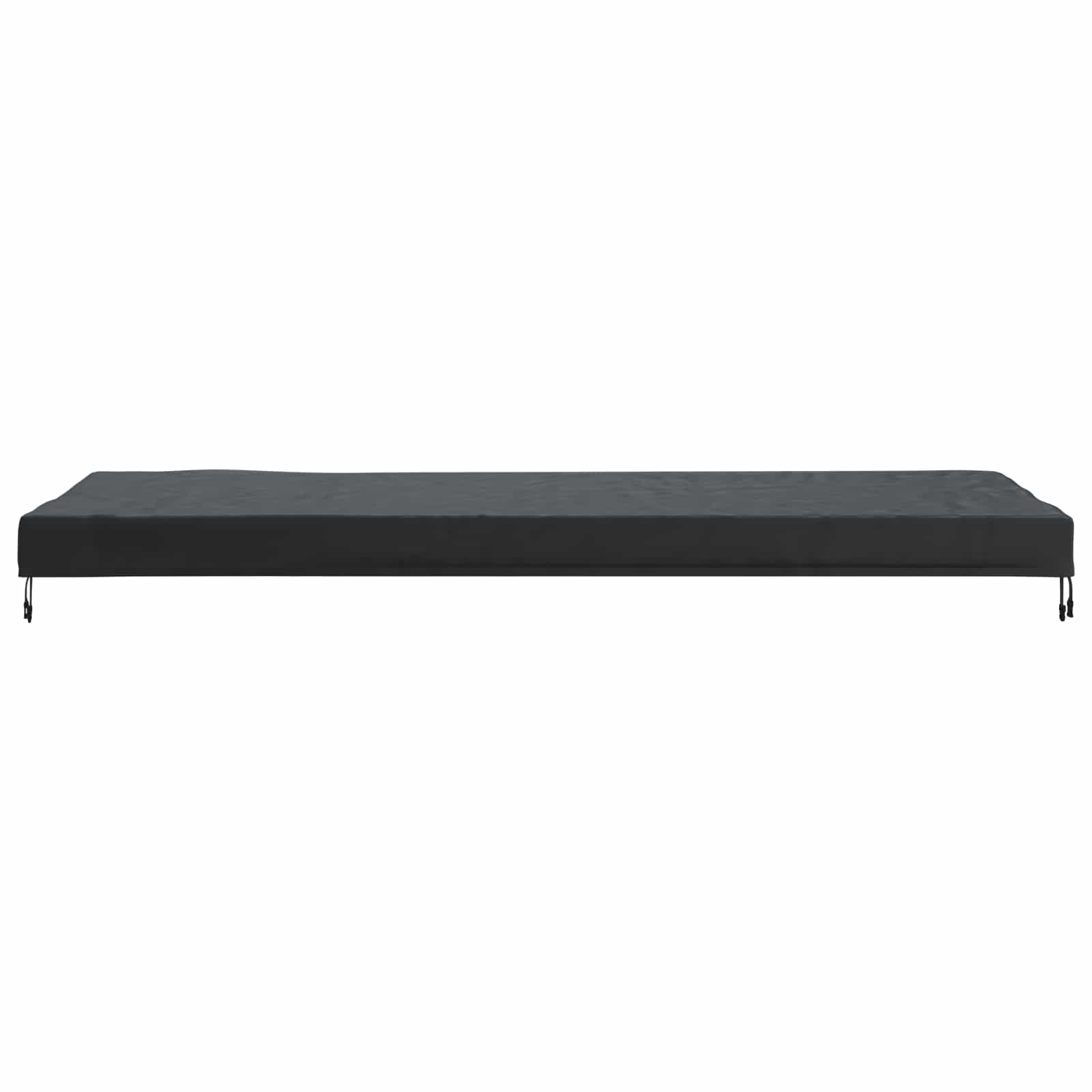 vidaXL Pokrowiec na Stół Gładki Czarny 262 x 102 x 15 cm tkanina