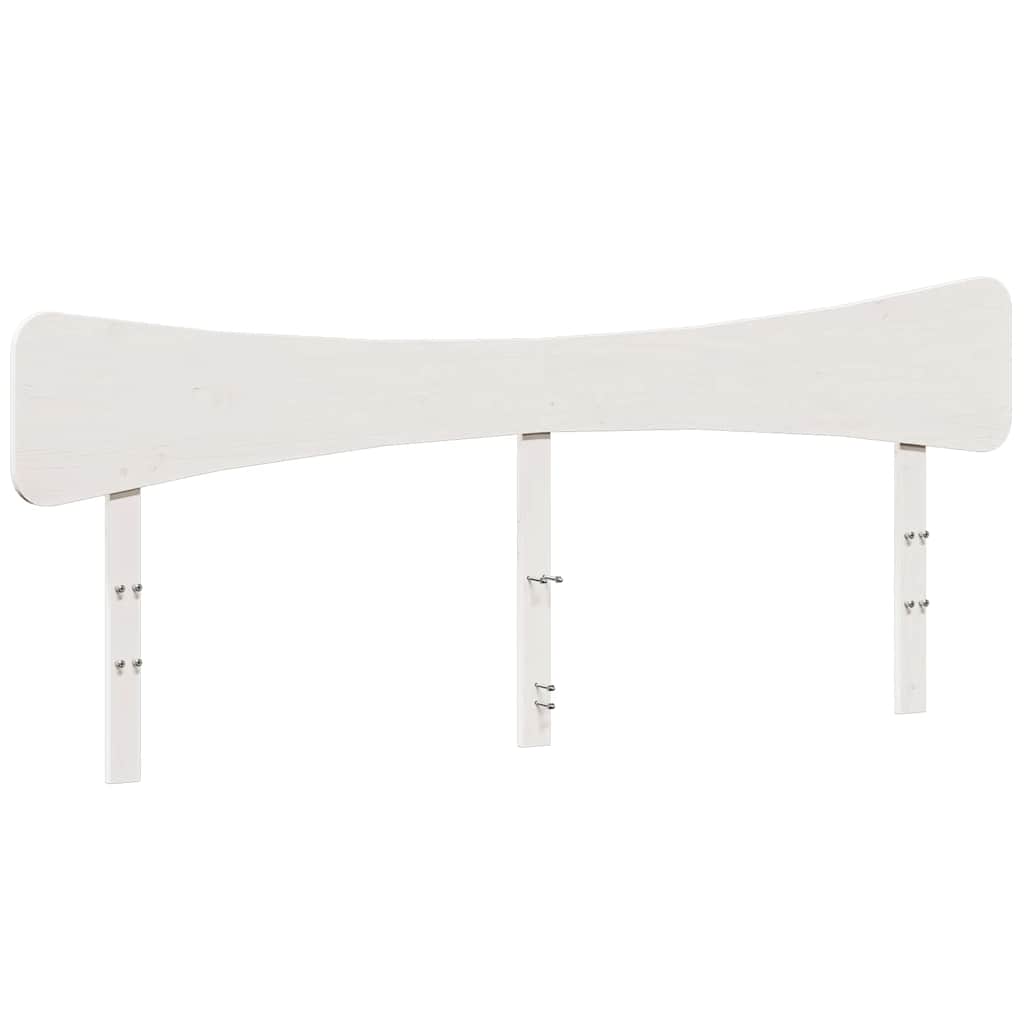 vidaXL Rama łóżka bez materaca, biała, 180x200 cm, lite drewno sosnowe