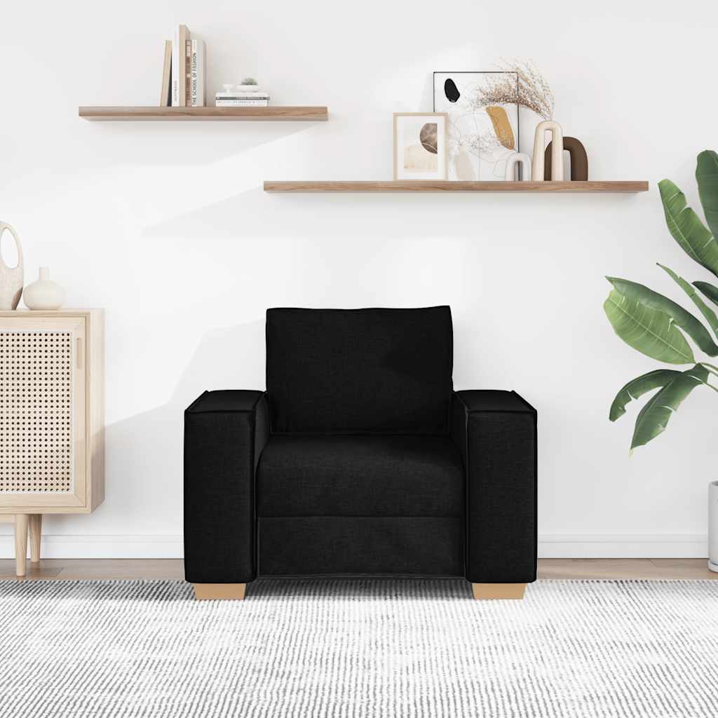 vidaXL Sofa Fotel Czarny 100x78x84 cm Tkanina