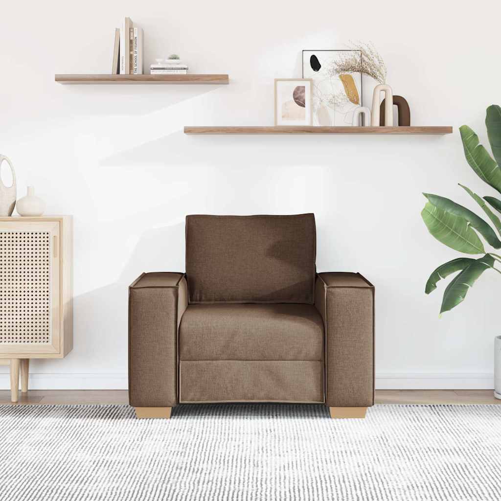 vidaXL Sofa Fotel Brązowy 100x78x84 cm Tkanina
