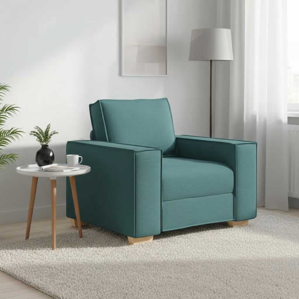 vidaXL Sofa Fotel Ciemnozielony 100x78x84 cm Tkanina