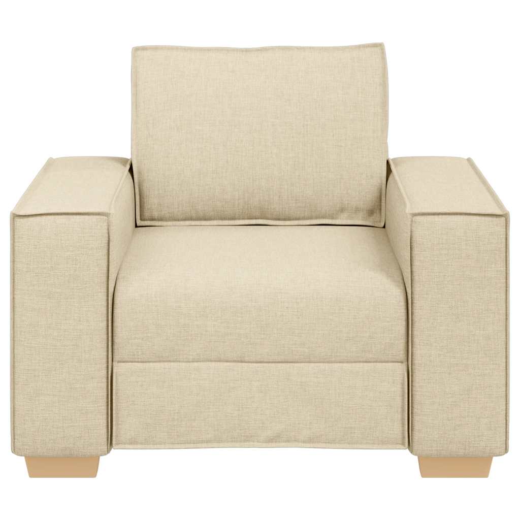 vidaXL Sofa Fotel Kremowy 100x78x84 cm Tkanina