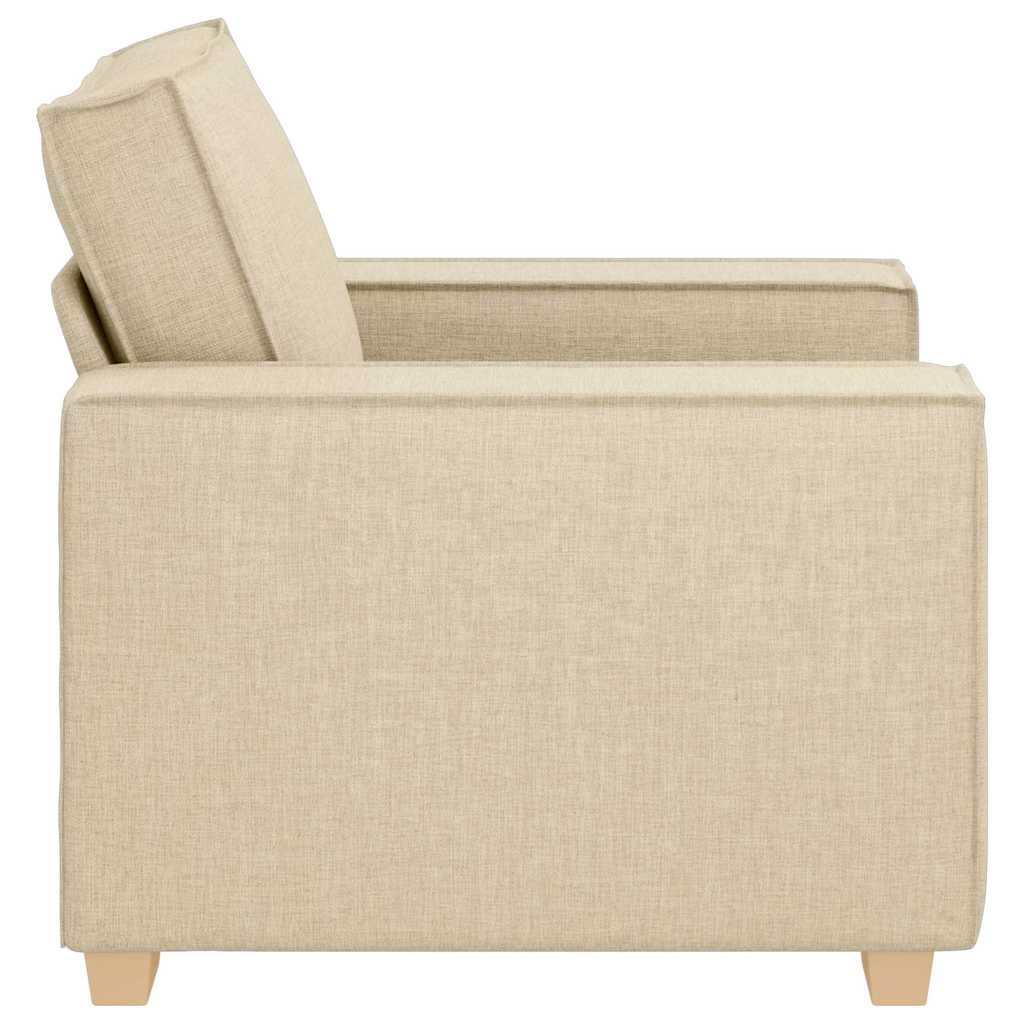 vidaXL Sofa Fotel Kremowy 100x78x84 cm Tkanina