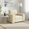 vidaXL Sofa Fotel Kremowy 100x78x84 cm Tkanina