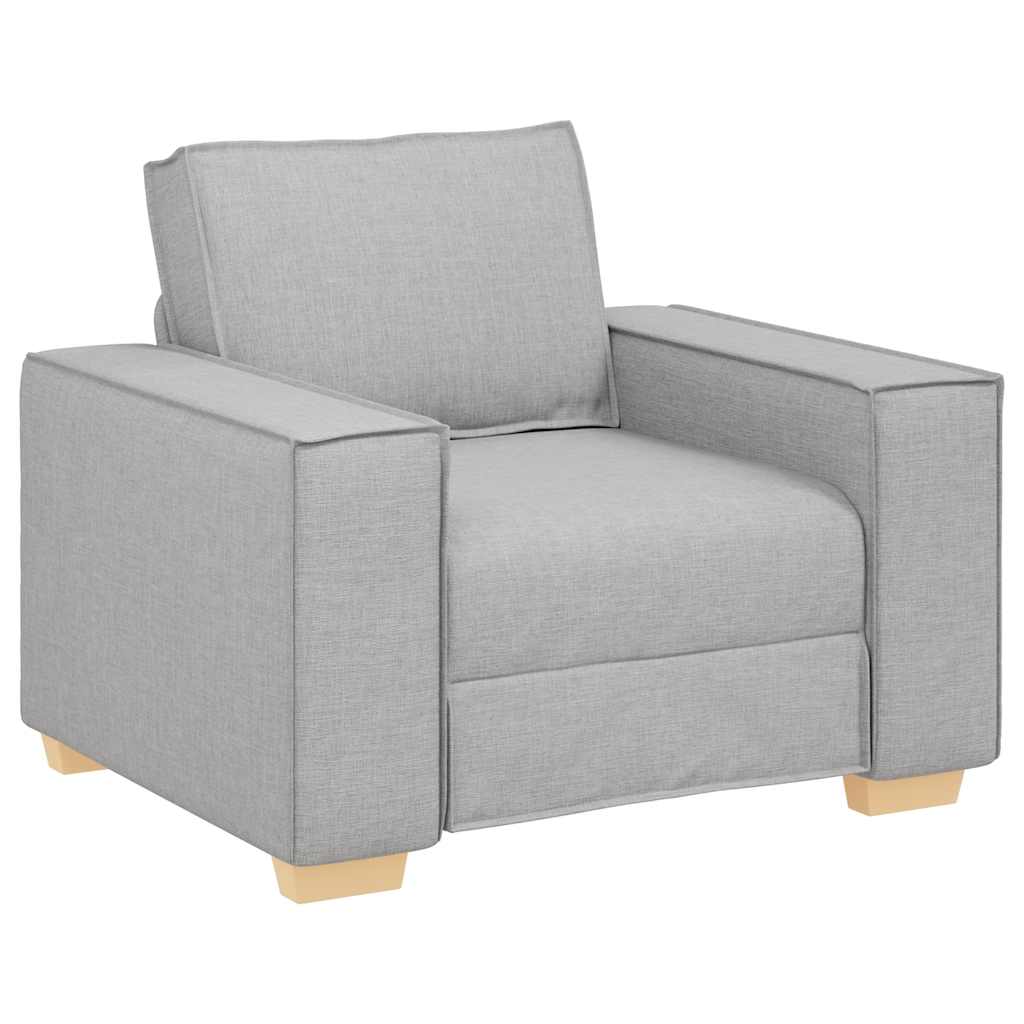vidaXL Sofa Fotel Cloud Grey 100x78x84 cm Tkanina