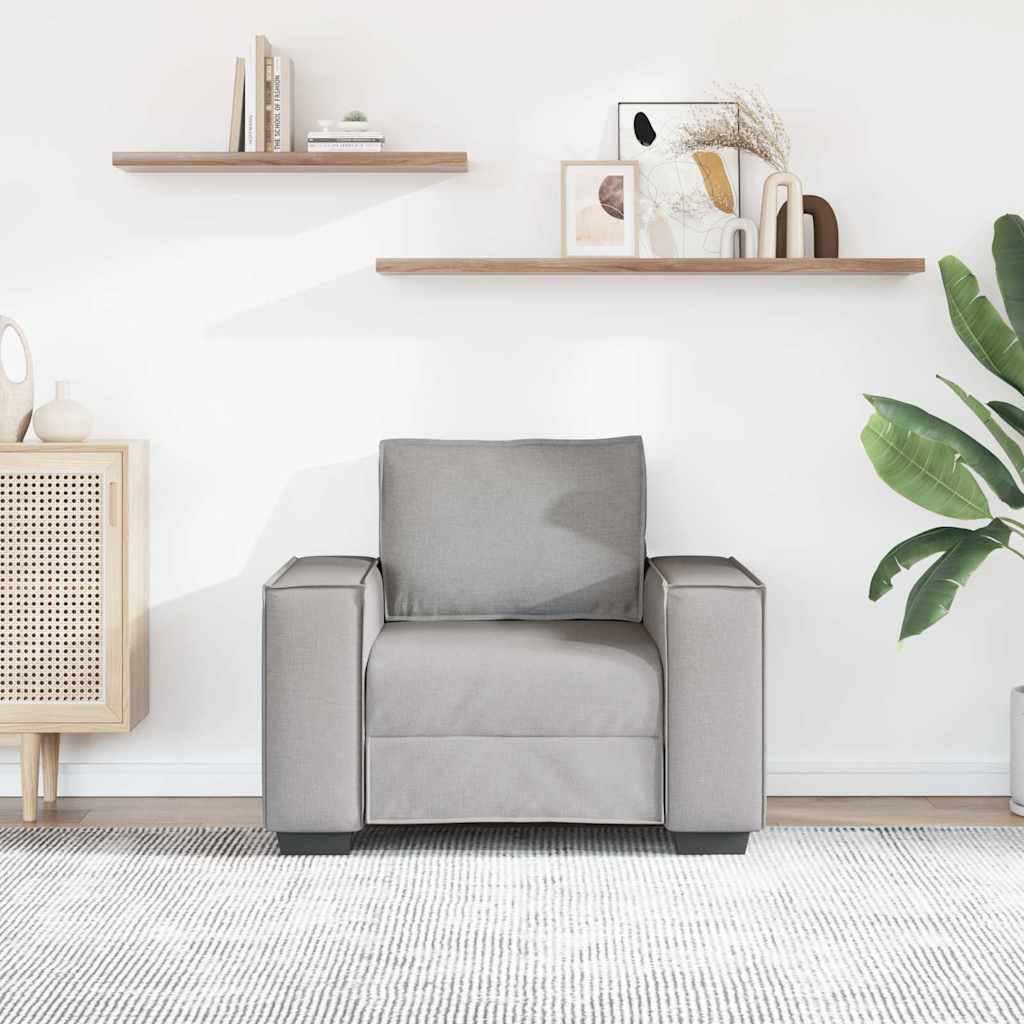 vidaXL Sofa Fotel Cloud Grey 100x78x84 cm Tkanina